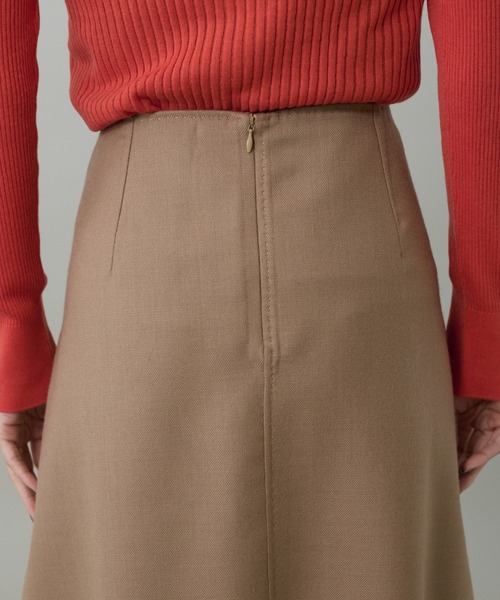 INED（イネド）の「梳毛接結リバー ダブルフェイスAラインスカート【セットアップ対応】（スカート・レディース・チェック/キャメル・9号/11号/7号）」の16枚目の写真