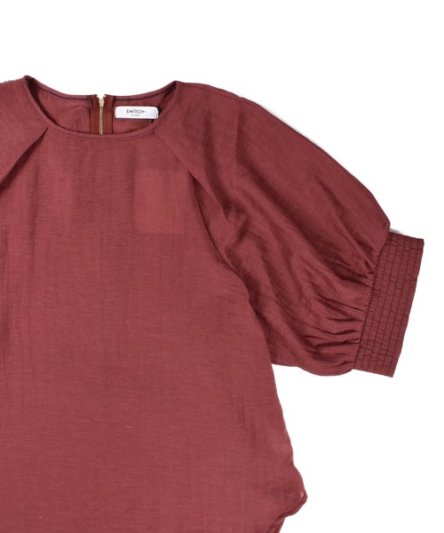 INNOCENT(イノセント)の「【ARC】【SWITCH by ARCH】配色 Stitch Big Sleeve Blouse ARM-699(シャツ/ブラウス・レディース・バーガンディー/ブラック/キナリ・FREE)」の10枚目の写真