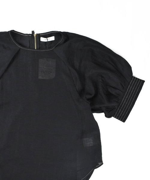 INNOCENT(イノセント)の「【ARC】【SWITCH by ARCH】配色 Stitch Big Sleeve Blouse ARM-699(シャツ/ブラウス・レディース・バーガンディー/ブラック/キナリ・FREE)」の12枚目の写真