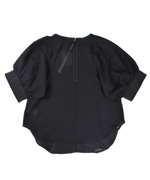 INNOCENT(イノセント)の「【ARC】【SWITCH by ARCH】配色 Stitch Big Sleeve Blouse ARM-699(シャツ/ブラウス・レディース・バーガンディー/ブラック/キナリ・FREE)」の13枚目の写真