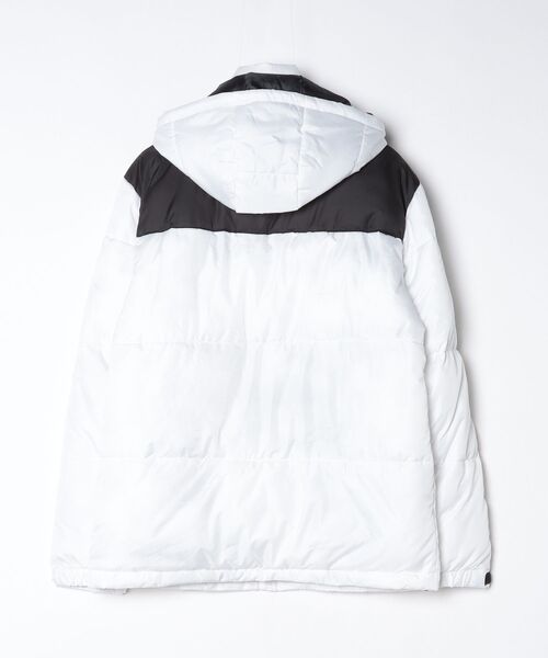 ARCADE(アーケード)の「ポリデュスポ/ファイバー中綿フード脱着JKT エコダウンジャケット(ダウンジャケット/コート・メンズ・ブラック/カーキ/ブラック×ベージュ/ブラック×ホワイト/ブラック×カーキ・M/L/LL)」の6枚目の写真