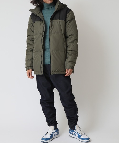 ARCADE(アーケード)の「ポリデュスポ/ファイバー中綿フード脱着JKT エコダウンジャケット(ダウンジャケット/コート・メンズ・ブラック/カーキ/ブラック×ベージュ/ブラック×ホワイト/ブラック×カーキ・M/L/LL)」の14枚目の写真