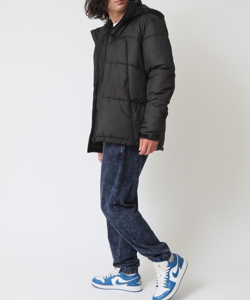 ARCADE(アーケード)の「ポリデュスポ/ファイバー中綿フード脱着JKT エコダウンジャケット(ダウンジャケット/コート・メンズ・ブラック/カーキ/ブラック×ベージュ/ブラック×ホワイト/ブラック×カーキ・M/L/LL)」の19枚目の写真