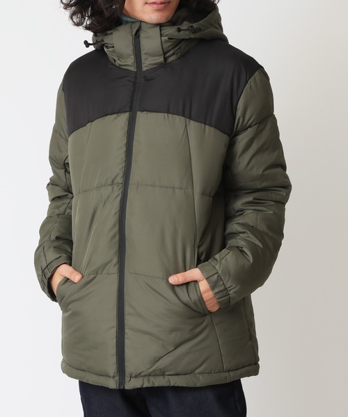 ARCADE(アーケード)の「ポリデュスポ/ファイバー中綿フード脱着JKT エコダウンジャケット(ダウンジャケット/コート・メンズ・ブラック/カーキ/ブラック×ベージュ/ブラック×ホワイト/ブラック×カーキ・M/L/LL)」の12枚目の写真