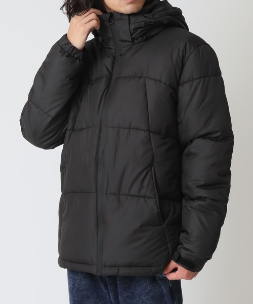 ARCADE(アーケード)の「ポリデュスポ/ファイバー中綿フード脱着JKT エコダウンジャケット(ダウンジャケット/コート・メンズ・ブラック/カーキ/ブラック×ベージュ/ブラック×ホワイト/ブラック×カーキ・M/L/LL)」の8枚目の写真