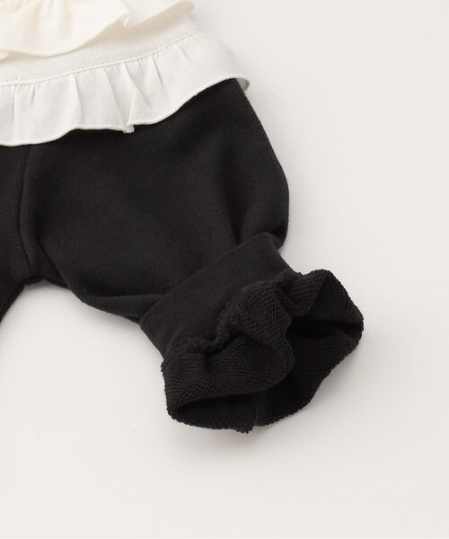 Seraph（セラフ）の「【ジュニア対応】襟フリルトレーナー（スウェット・キッズ・ブラック・80/90/100/110/120/130/140）」の5枚目の写真