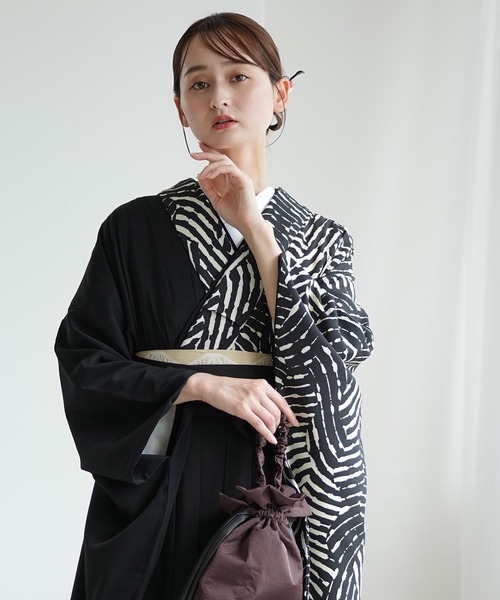 utatane(ウタタネ)の「袴セット utatane 半身アシンメトリー(着物・レディース・ブラック系1/グリーン系2/グリーン系1/ホワイト系1/レッド系1・M/L)」の22枚目の写真