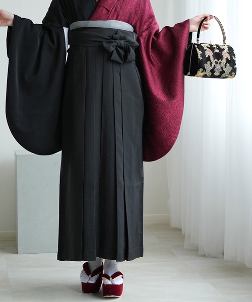 utatane(ウタタネ)の「袴セット utatane 半身アシンメトリー(着物・レディース・ブラック系1/グリーン系2/グリーン系1/ホワイト系1/レッド系1・M/L)」の7枚目の写真