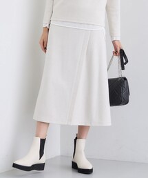 INDIVI | 【SETUP可能／洗える／UVケア】ライトジャージ セミフレアスカート(スカート)