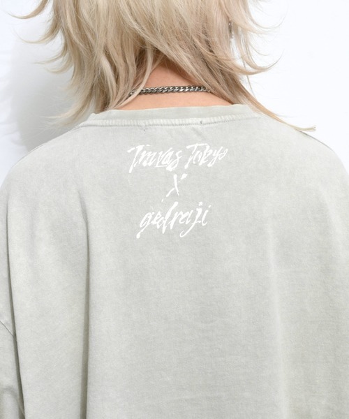 TRAVAS TOKYO（トラバス トウキョウ）の「『TRAVAS TOKYO/トラバス トーキョー』GEDRAJI x TRAVAS TOKYO イラストプリントL/S Tee（Tシャツ/カットソー・レディース・ブラック/ライトベージュ・FREE）」の9枚目の写真