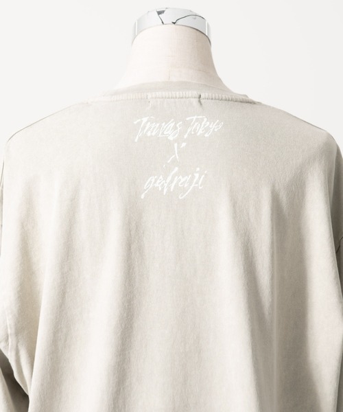 TRAVAS TOKYO（トラバス トウキョウ）の「『TRAVAS TOKYO/トラバス トーキョー』GEDRAJI x TRAVAS TOKYO イラストプリントL/S Tee（Tシャツ/カットソー・レディース・ブラック/ライトベージュ・FREE）」の22枚目の写真