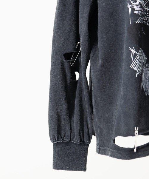 TRAVAS TOKYO（トラバス トウキョウ）の「『TRAVAS TOKYO/トラバス トーキョー』GEDRAJI x TRAVAS TOKYO イラストプリントL/S Tee（Tシャツ/カットソー・レディース・ブラック/ライトベージュ・FREE）」の16枚目の写真