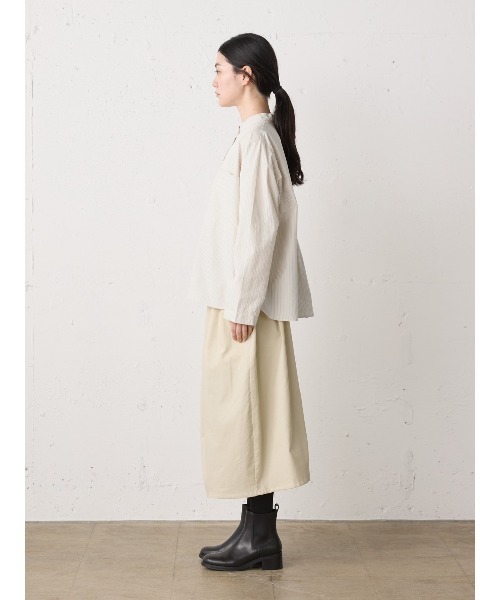 MidiUmi（ミディウミ）の「コーデュロイコクーンスカート（スカート・レディース・ブラウン/ベージュ/ブラック・FREE）」の6枚目の写真