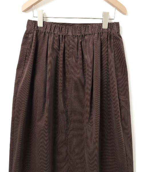 MidiUmi（ミディウミ）の「コーデュロイコクーンスカート（スカート・レディース・ブラウン/ベージュ/ブラック・FREE）」の20枚目の写真