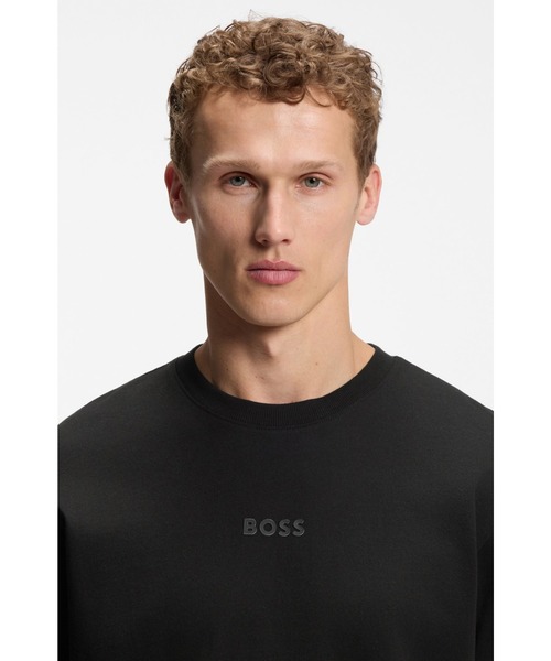 BOSS（ボス）の「コットンジャージー Tシャツ トーナルロゴ（Tシャツ/カットソー・メンズ・ブラック/ホワイト・XXL/M/XS/L/S/XL）」の9枚目の写真