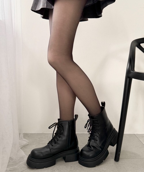 WEGO（ウィゴー）の「WEGO/130Dフェイクタイツ（タイツ/ストッキング・レディース・ブラック・FREE）」の11枚目の写真