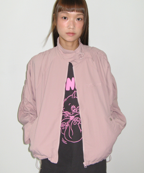 RONRON(ロンロン)の「BUCKLE SHIRRING WIND JUMPER INDIE PINK(ナイロンジャケット・レディース・その他・FREE)」の6枚目の写真