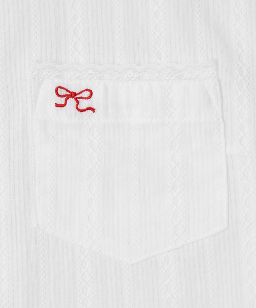 RONRON(ロンロン)の「EYELET EMBROIDERY SLIM FIT SHIRT WHITE(シャツ/ブラウス・レディース・その他・FREE)」の4枚目の写真