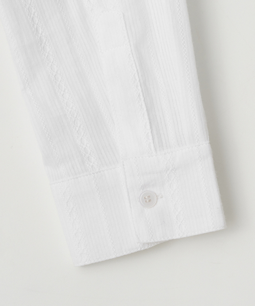 RONRON(ロンロン)の「EYELET EMBROIDERY SLIM FIT SHIRT WHITE(シャツ/ブラウス・レディース・その他・FREE)」の6枚目の写真