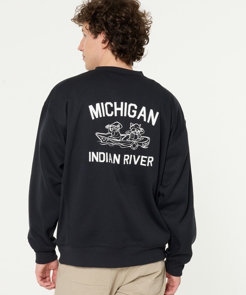 裏起毛イラストプリントトレーナー（スウェット）｜coca（coca）（コカ