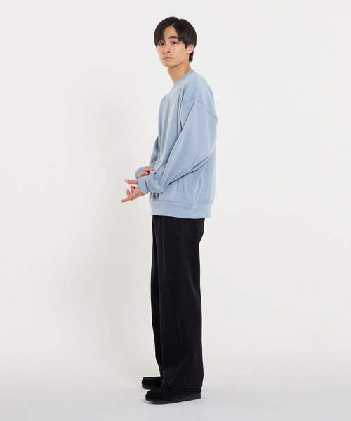 coca(coca)(コカ)の「裏起毛イラストプリントトレーナー(スウェット・メンズ・ブラック/ライトブルー・L/M/XL)」の9枚目の写真