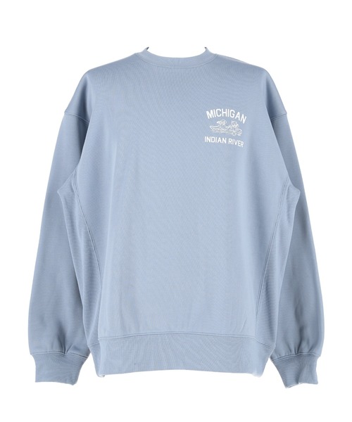 coca(coca)(コカ)の「裏起毛イラストプリントトレーナー(スウェット・メンズ・ブラック/ライトブルー・L/M/XL)」の18枚目の写真