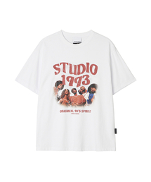 1993STUDIO（1993スタジオ）の「ウェーブスタジオグラフィックTシャツ_ホワイト（Tシャツ/カットソー）」