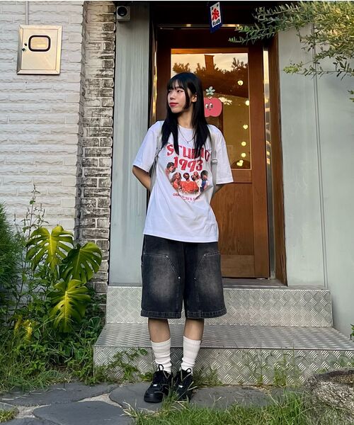 1993STUDIO(1993スタジオ)の「ウェーブスタジオグラフィックTシャツ_ホワイト(Tシャツ/カットソー・レディース・その他・SMALL/MEDIUM/LARGE)」の14枚目の写真
