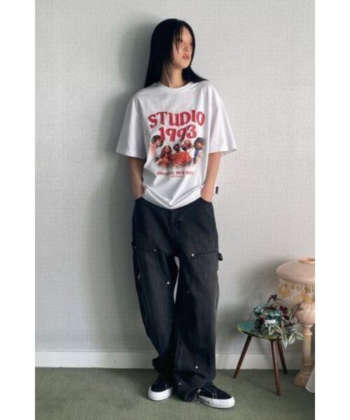 1993STUDIO(1993スタジオ)の「ウェーブスタジオグラフィックTシャツ_ホワイト(Tシャツ/カットソー・レディース・その他・SMALL/MEDIUM/LARGE)」の17枚目の写真