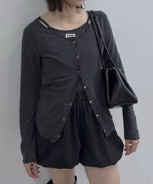 mline（エムライン）の「[mline]レイヤーロゴTシャツ（Tシャツ/カットソー）」