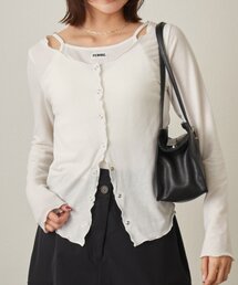 mline（エムライン）の「[mline]レイヤーロゴTシャツ（Tシャツ/カットソー）」