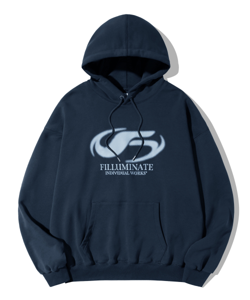 F.ILLUMINATE(フィルミネイト)の「シンボルロゴスプレッドフードパーカー-ネイビー(パーカー・レディース・その他・SMALL/MEDIUM/LARGE)」の1枚目の写真