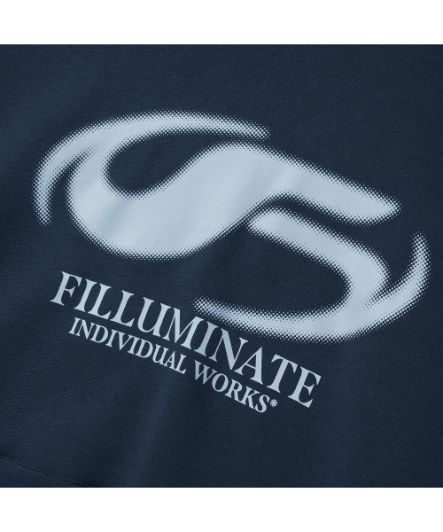 F.ILLUMINATE(フィルミネイト)の「シンボルロゴスプレッドフードパーカー-ネイビー(パーカー・レディース・その他・SMALL/MEDIUM/LARGE)」の6枚目の写真