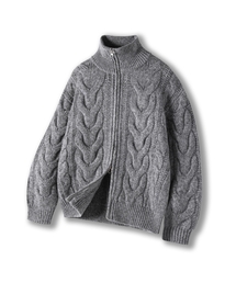 ジップアップ」に該当するメンズのニット/セーターファッション通販