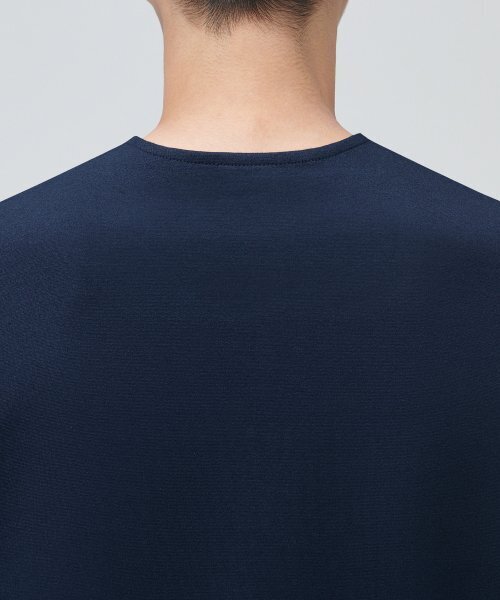 MUSINSA STANDARD（ムシンサスタンダード）の「フォンテリラックスフィットクルーネックTシャツ[ネイビー]（Tシャツ/カットソー・メンズ・その他・X-LARGE/XX-LARGE/XXX-LARGE/SMALL/MEDIUM/LARGE）」の4枚目の写真