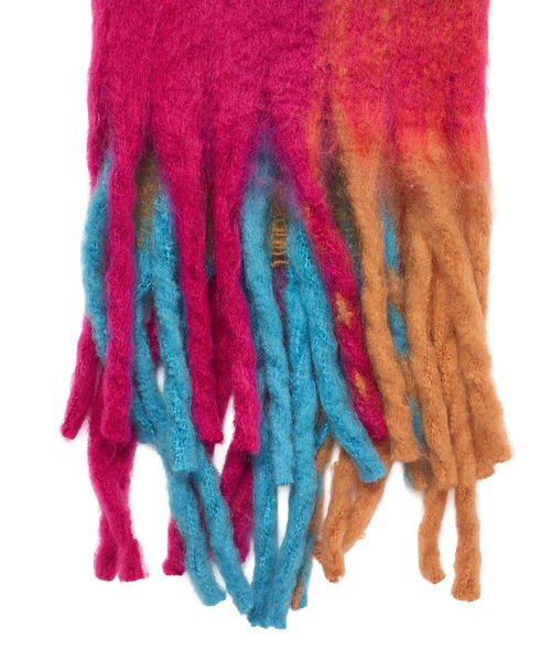 ROSE BUD（ローズバッド）の「BLOCK CHECK MUFFLER（マフラー・レディース・ブルー/ブラウン・ONE SIZE）」の11枚目の写真