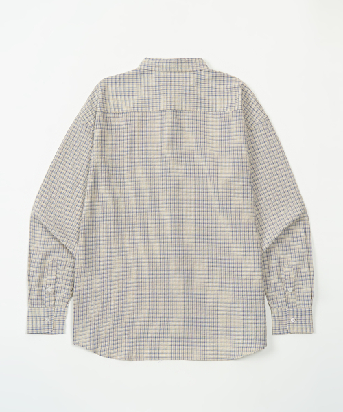 TOFFEE(トフィー)の「エニーチェックシャツ(アイボリー)(シャツ/ブラウス・メンズ・その他・MEDIUM/LARGE/X-LARGE)」の3枚目の写真