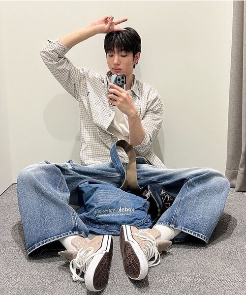 TOFFEE(トフィー)の「エニーチェックシャツ(アイボリー)(シャツ/ブラウス・メンズ・その他・MEDIUM/LARGE/X-LARGE)」の9枚目の写真