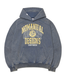 LAYERED ARCH GRAPHIC HOODIE - WASHED NAVY