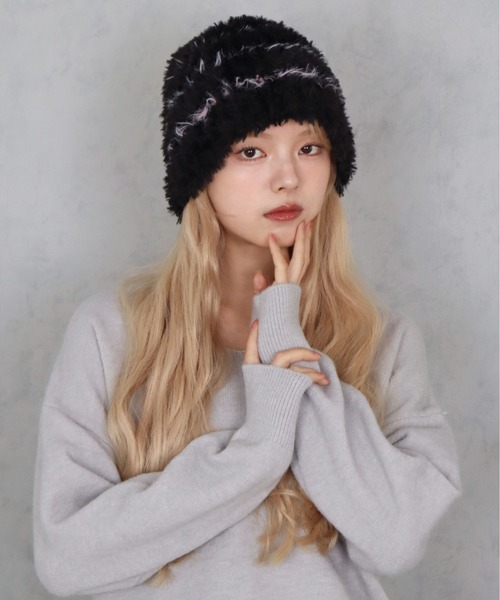 セール】【 BARELY BLUE / ベアリーブルー 】 フェザー ボア