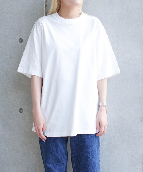 SWITCH BY ARCH（スイッチバイアーチ）の「/ARC/SWITCH by ARCH/スーペリアコットン オーバーTシャツ（Tシャツ/カットソー・レディース・グレー系その他/ライトベージュ/ブラック・LARGE）」の11枚目の写真