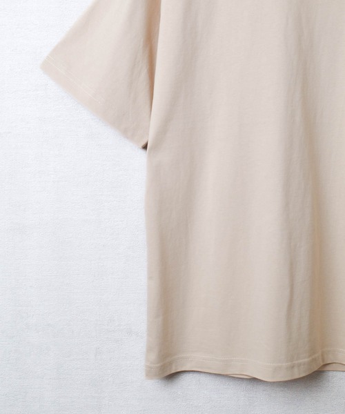 SWITCH BY ARCH（スイッチバイアーチ）の「/ARC/SWITCH by ARCH/スーペリアコットン オーバーTシャツ（Tシャツ/カットソー・レディース・グレー系その他/ライトベージュ/ブラック・LARGE）」の4枚目の写真