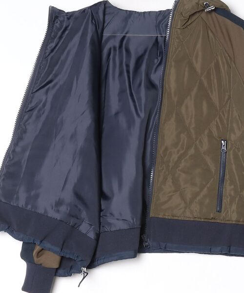 A.N.L（エーエヌエル　レーベル）の「A.N.L キルト切替ブルゾン（ブルゾン・レディース・カーキ/アイボリー/ブラック・38）」の15枚目の写真