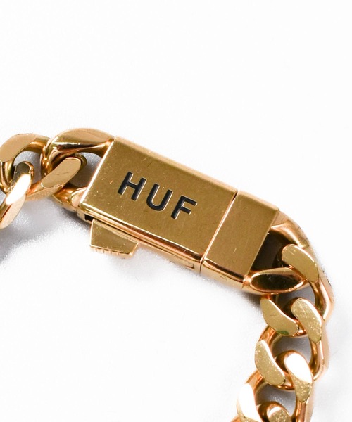 HUF(ハフ)の「【C-HUF2】【HUF/ハフ】FUCK IT WARPED ID BRACELET AC01036(ブレスレット・メンズ・ゴールド・L/XL/S/M)」の4枚目の写真