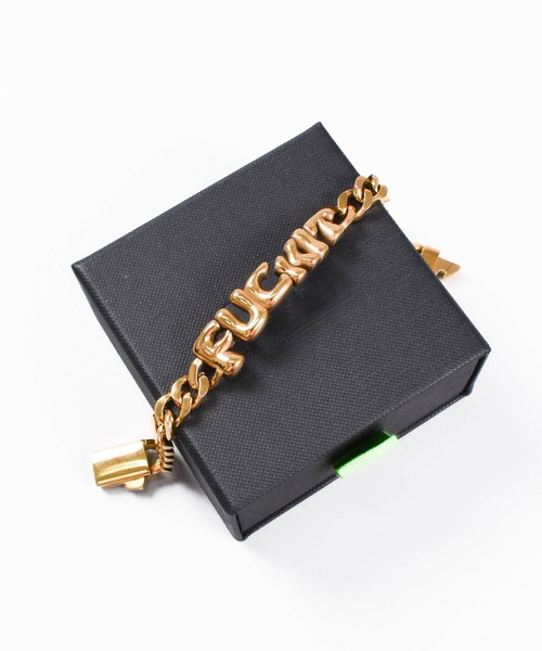 HUF(ハフ)の「【C-HUF2】【HUF/ハフ】FUCK IT WARPED ID BRACELET AC01036(ブレスレット・メンズ・ゴールド・L/XL/S/M)」の7枚目の写真