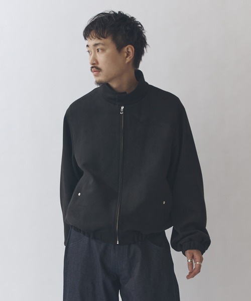 Lui's(ルイス)の「フェイクスウェード スイングトップブルゾン(ブルゾン・メンズ・ブラック/グレー・S/M)」の2枚目の写真