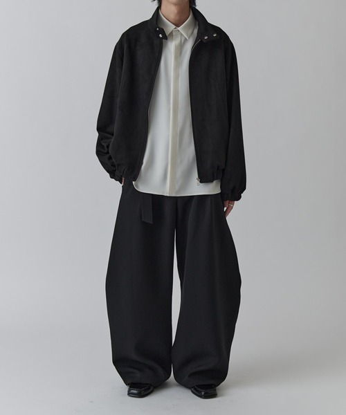 Lui's(ルイス)の「フェイクスウェード スイングトップブルゾン(ブルゾン・メンズ・ブラック/グレー・S/M)」の8枚目の写真