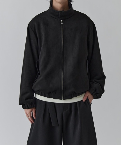 Lui's(ルイス)の「フェイクスウェード スイングトップブルゾン(ブルゾン・メンズ・ブラック/グレー・S/M)」の4枚目の写真