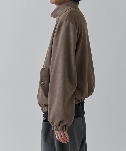 Lui's(ルイス)の「フェイクスウェード スイングトップブルゾン(ブルゾン・メンズ・ブラック/グレー・S/M)」の12枚目の写真