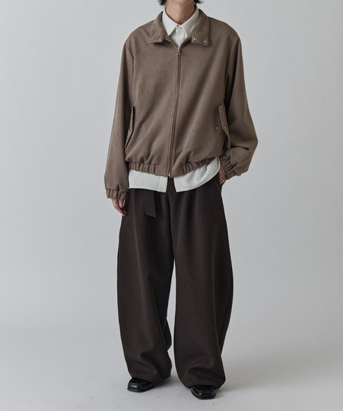 Lui's(ルイス)の「フェイクスウェード スイングトップブルゾン(ブルゾン・メンズ・ブラック/グレー・S/M)」の22枚目の写真